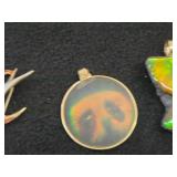 Lot of (9) Jewelry - Pendant (x4), Ship theme Pins (x4), House theme Pin (x1)