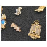 Lot of (9) Jewelry - (8) Music theme Pins + (1) Small Girl theme Pin with Gem and Pearl