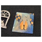 Lot of (8) Jewelry - Cat Coin Pouch, Cat Pins (x4), Dog Pin, Owl Pendant, Cat Pendant