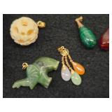 Jewelry - (6) Pendants + (4) Asian theme Pendants + Russian Doll theme Pin + Asian House theme Pin