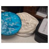 Lot of (5) Soft-side Zippered Jewelry Pouches