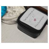 Lot of (5) Soft-side Zippered Jewelry Pouches