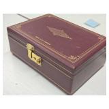 Flip-Top Jewelry / Music Box with Thorens Movement Always (Made in Switzerland) 10' wide x 7' deep x 4' tall