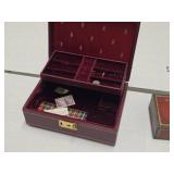 Flip-Top Jewelry / Music Box with Thorens Movement Always (Made in Switzerland) 10' wide x 7' deep x 4' tall