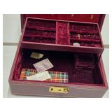 Flip-Top Jewelry / Music Box with Thorens Movement Always (Made in Switzerland) 10' wide x 7' deep x 4' tall