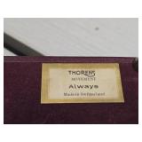 Flip-Top Jewelry / Music Box with Thorens Movement Always (Made in Switzerland) 10' wide x 7' deep x 4' tall