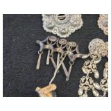 Lot of (17) Jewelry - (14) Pins + (3) Pendants