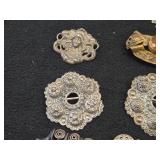 Lot of (17) Jewelry - (14) Pins + (3) Pendants