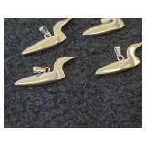 30.2-grams (total) Sterling Silver - Lot of (19) Loon Pendants