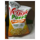 Sensible Portions Garden Veggie Puffs – White Cheddar, Gluten-Free Baked Corn Puffs.