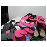 Box of New Overstock Flip Flops