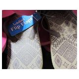 Box of New Overstock Flip Flops