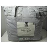 Member’s Mark Oversized Gray Faux-Fur Decorative Pillows