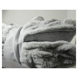 Member’s Mark Oversized Gray Faux-Fur Decorative Pillows