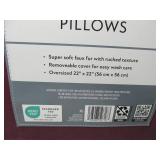 Member’s Mark Oversized Maroon Faux-Fur Decorative Pillows