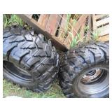 Set of 4 Maxxis Maxxzilla ATV/UTV Mud Tires – 27x9-12 & 27x11-12 – with Ranger 12-Inch Alloy Wheels