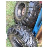 Set of 4 Maxxis Maxxzilla ATV/UTV Mud Tires – 27x9-12 & 27x11-12 – with Ranger 12-Inch Alloy Wheels