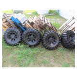 Set of 4 Maxxis Maxxzilla ATV/UTV Mud Tires – 27x9-12 & 27x11-12 – with Ranger 12-Inch Alloy Wheels
