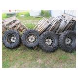 Set of 4 Maxxis Bighorn 2.0 29-Inch ATV/UTV Tires with Polaris RZR 14-Inch Alloy Wheels