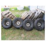 Set of 4 Maxxis Bighorn 2.0 29-Inch ATV/UTV Tires with Polaris RZR 14-Inch Alloy Wheels