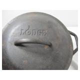 3-Piece Cookware Lot:  Lodge 8IC Cast Iron Dutch Oven with Lid & Two Crofton 6" Cast Iron Skillets