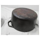 3-Piece Cookware Lot:  Lodge 8IC Cast Iron Dutch Oven with Lid & Two Crofton 6" Cast Iron Skillets