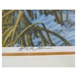 Michael Sieve “Fast Food Hunter – Fox and Pheasants” Signed Limited Edition Print 581/950, Framed with COA