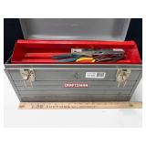 Craftsman Metal Toolbox & Assorted Tools
