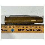 WWII 1942 37mm M16 Brass Casing - SMC Markings - Full 8.5" Inert