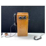 Antique Wall Crank Telephone & Accessories