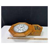 Hanging Oak Wall Clock