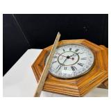Hanging Oak Wall Clock