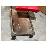 Vintage Snap On Rolling Creeper Seat