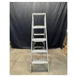 5 Step Aluminum Folding Ladder