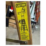 5 Step Wood Folding Ladder