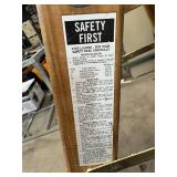 5 Step Wood Folding Ladder