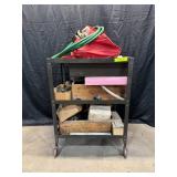 Metal Cart & Contents