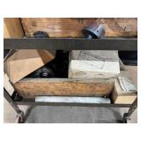 Metal Cart & Contents