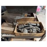 Metal Cart & Contents