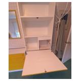 Vintage Modern White & Yellow Bedroom Furniture Set Dresser Cabinet