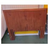Scandinavian Danish Mid-Century Modern Teak Twin Headboard Made in Denmark 75
