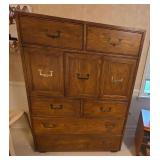 Artefacts Walnut Gentlemans Chest Armoire Dresser 40x19x54
