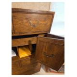 Artefacts Walnut Gentlemans Chest Armoire Dresser 40x19x54