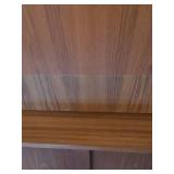 Mid Century Modern Teak Wall Unit Secretary Desk Bookcase 54.5in - Contents not included