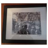 Signed Framed Black & White Photograph St. Petersburg Russia