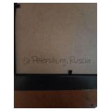 Signed Framed Black & White Photograph St. Petersburg Russia