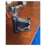 Vintage Kodak Folding Bellows Camera w/ Kodon Shutter Black Body