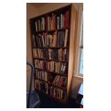 MCM Teak Danish Made Tall Bookcase Display Shelving Cabinet
