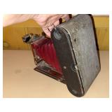 Vintage Kodak Folding Bellows Camera Red Bellows Wood Base Finder