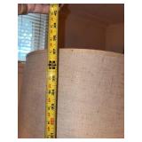 Mid Century Modern Style Cork Table Lamp With Drum Shade